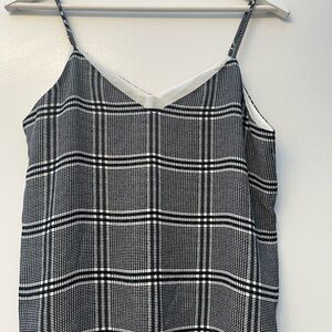 Banana Republic Monochrome Plaid Dress